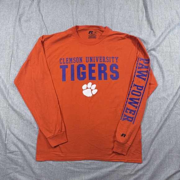 Russell Athletic Other - Clemson Tigers‎ Shirt Mens Large NCAA Football Paw Power Russell Long Sleeve